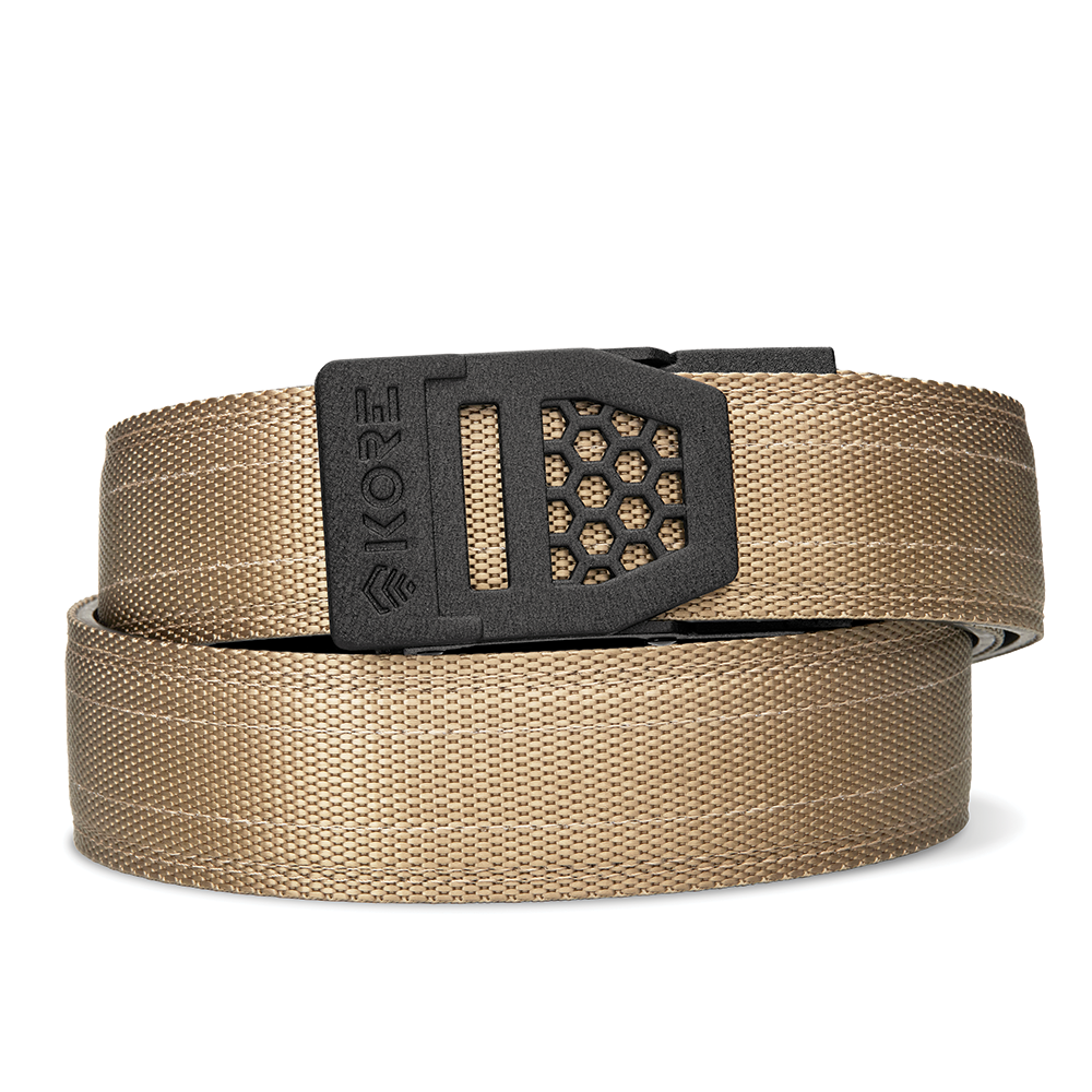 X SERIES BUCKLE | TAN 499 TACTICAL NYLON GUN BELT 1.5