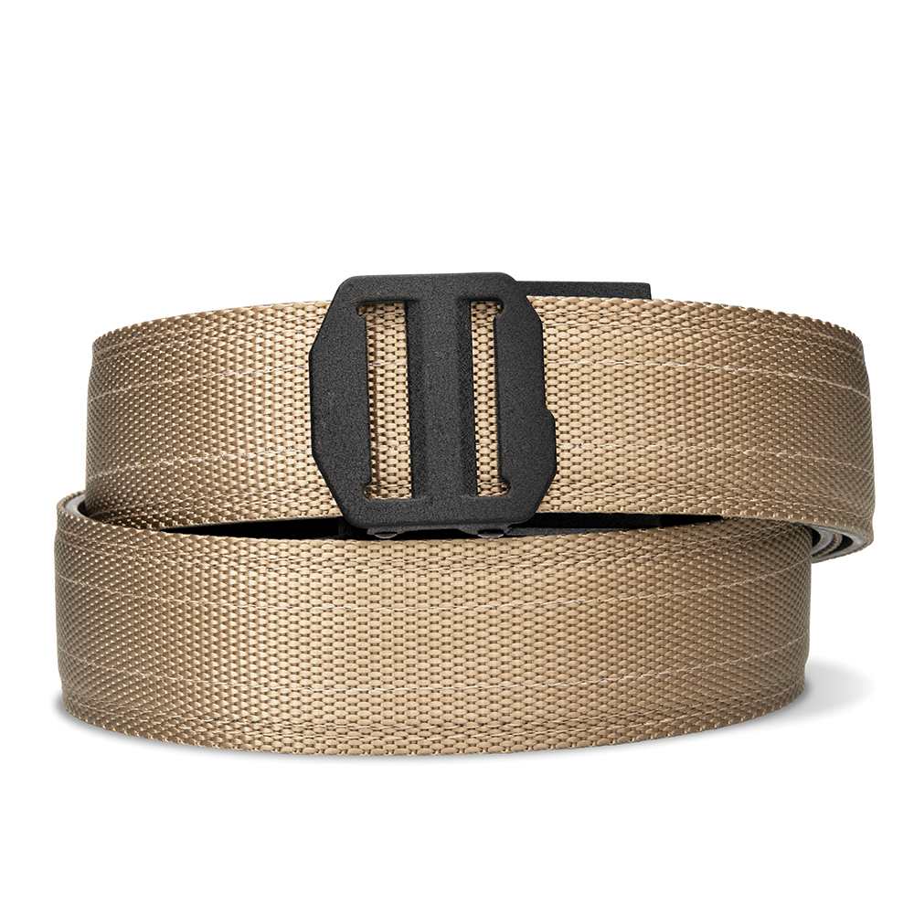 X SERIES BUCKLE | TAN 499 TACTICAL NYLON GUN BELT 1.5