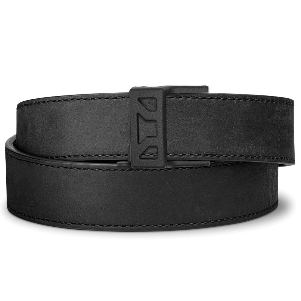 X SERIES BUCKLE  | BLACK BUFFALO LEATHER GUN BELT 1.5