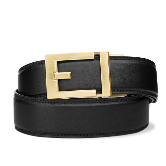EXPRESS BRASS BUCKLE  |  CLASSIC LEATHER BELT 1.37