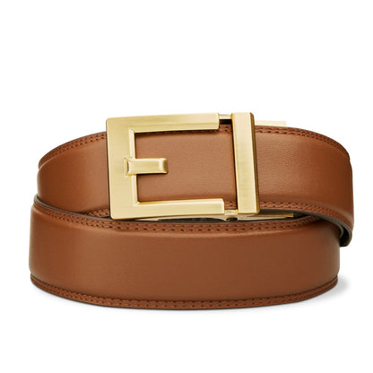 EXPRESS BRASS BUCKLE  |  CLASSIC LEATHER BELT 1.37