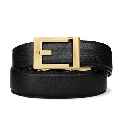EXPRESS BRASS BUCKLE  |  CLASSIC LEATHER BELT 1.37