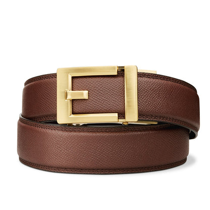 EXPRESS BRASS BUCKLE  |  CLASSIC LEATHER BELT 1.37