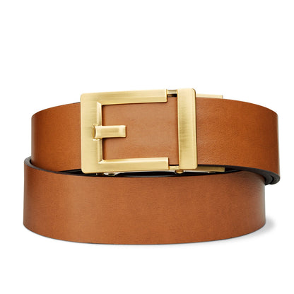 EXPRESS BRASS BUCKLE  |  CLASSIC LEATHER BELT 1.37