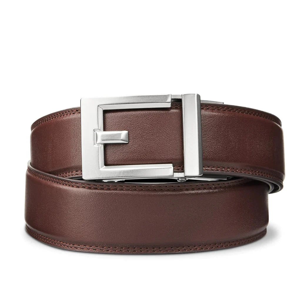 EXPRESS NICKEL BUCKLE | CLASSIC LEATHER BELT 1.37