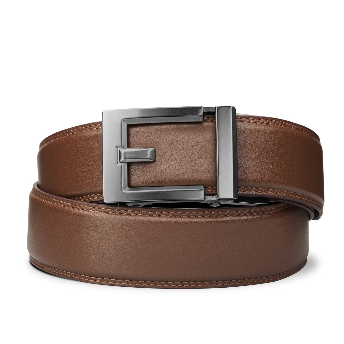 EXPRESS GUNMETAL BUCKLE  |  CLASSIC LEATHER BELT 1.37