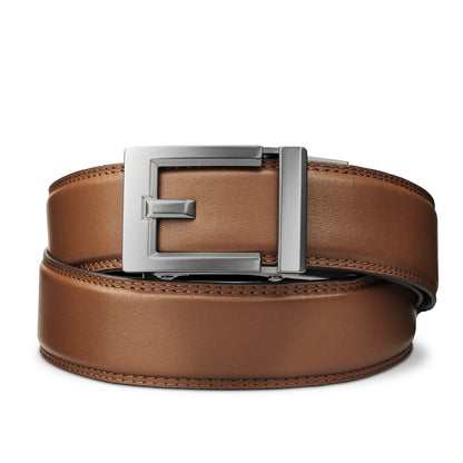 EXPRESS GUNMETAL BUCKLE  |  CLASSIC LEATHER BELT 1.37