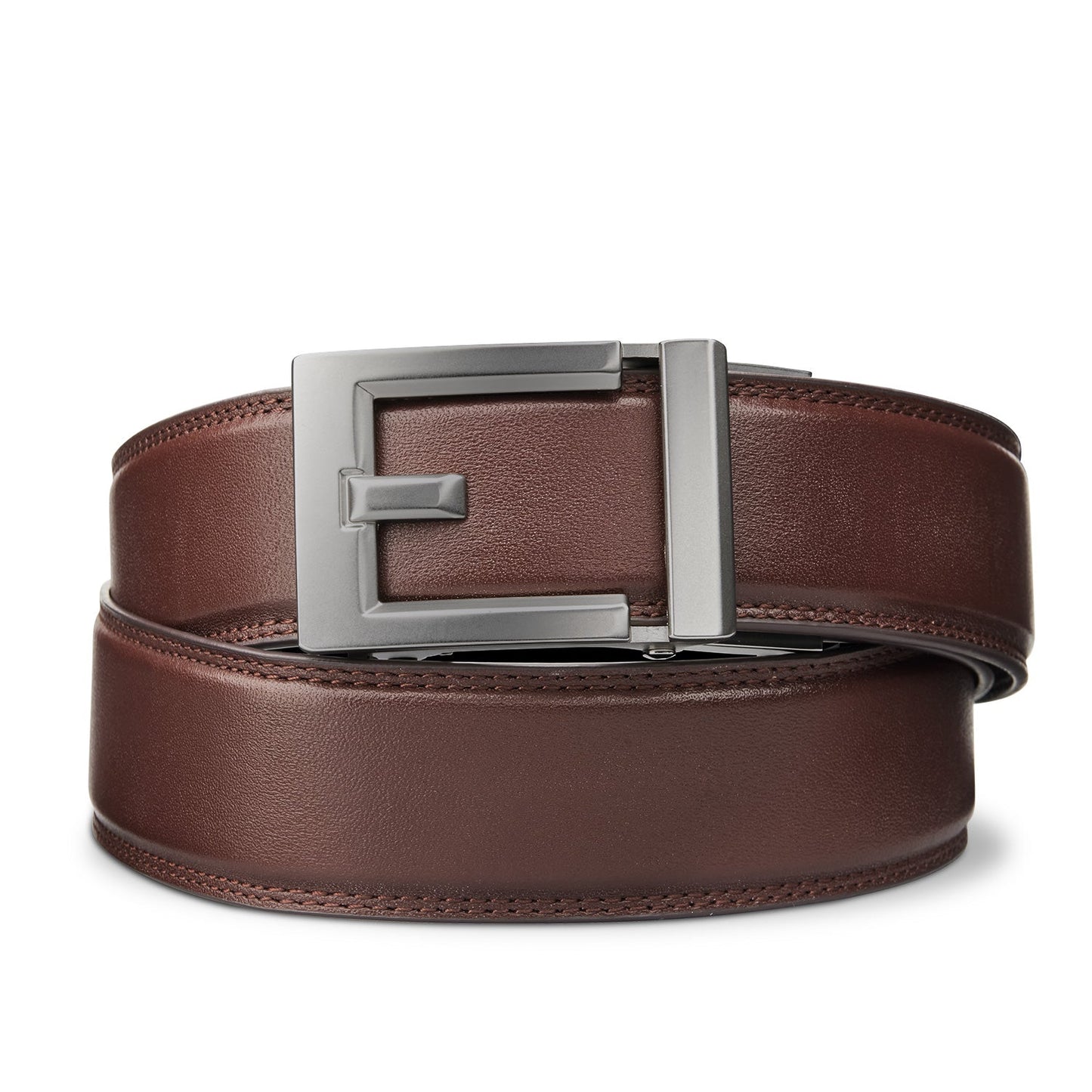 EXPRESS GUNMETAL BUCKLE  |  CLASSIC LEATHER BELT 1.37