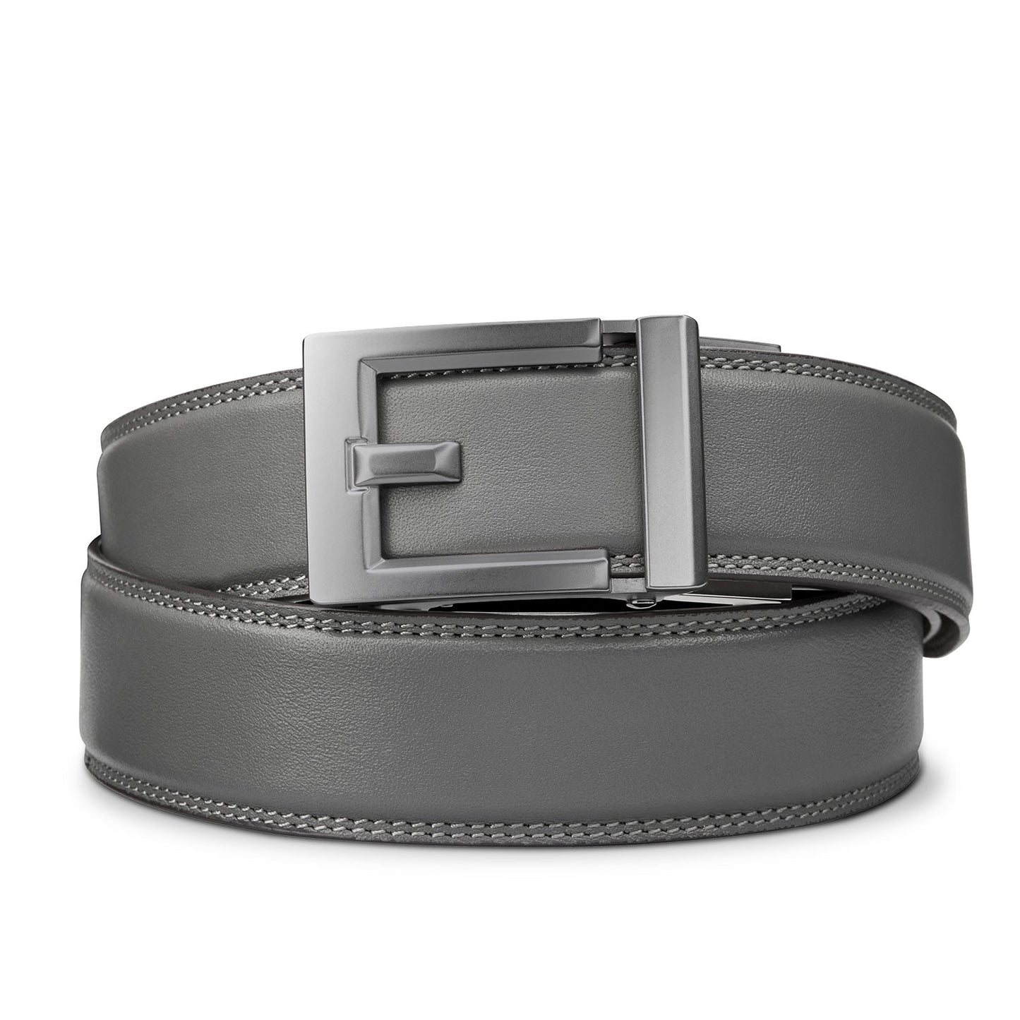 EXPRESS GUNMETAL BUCKLE  |  CLASSIC LEATHER BELT 1.37