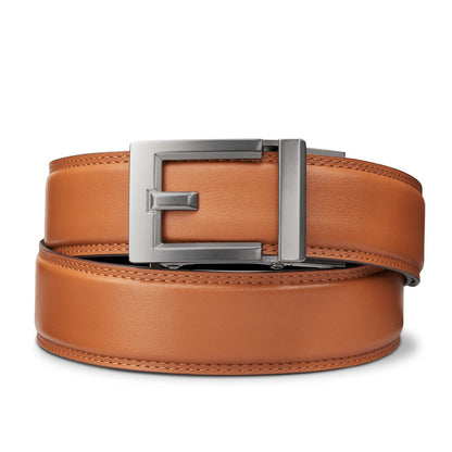 EXPRESS GUNMETAL BUCKLE  |  CLASSIC LEATHER BELT 1.37