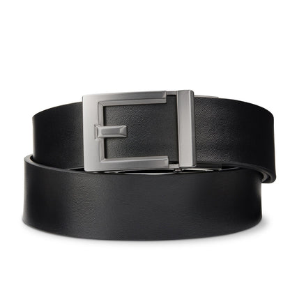 EXPRESS GUNMETAL BUCKLE  |  CLASSIC LEATHER BELT 1.37