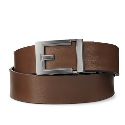 EXPRESS GUNMETAL BUCKLE  |  CLASSIC LEATHER BELT 1.37