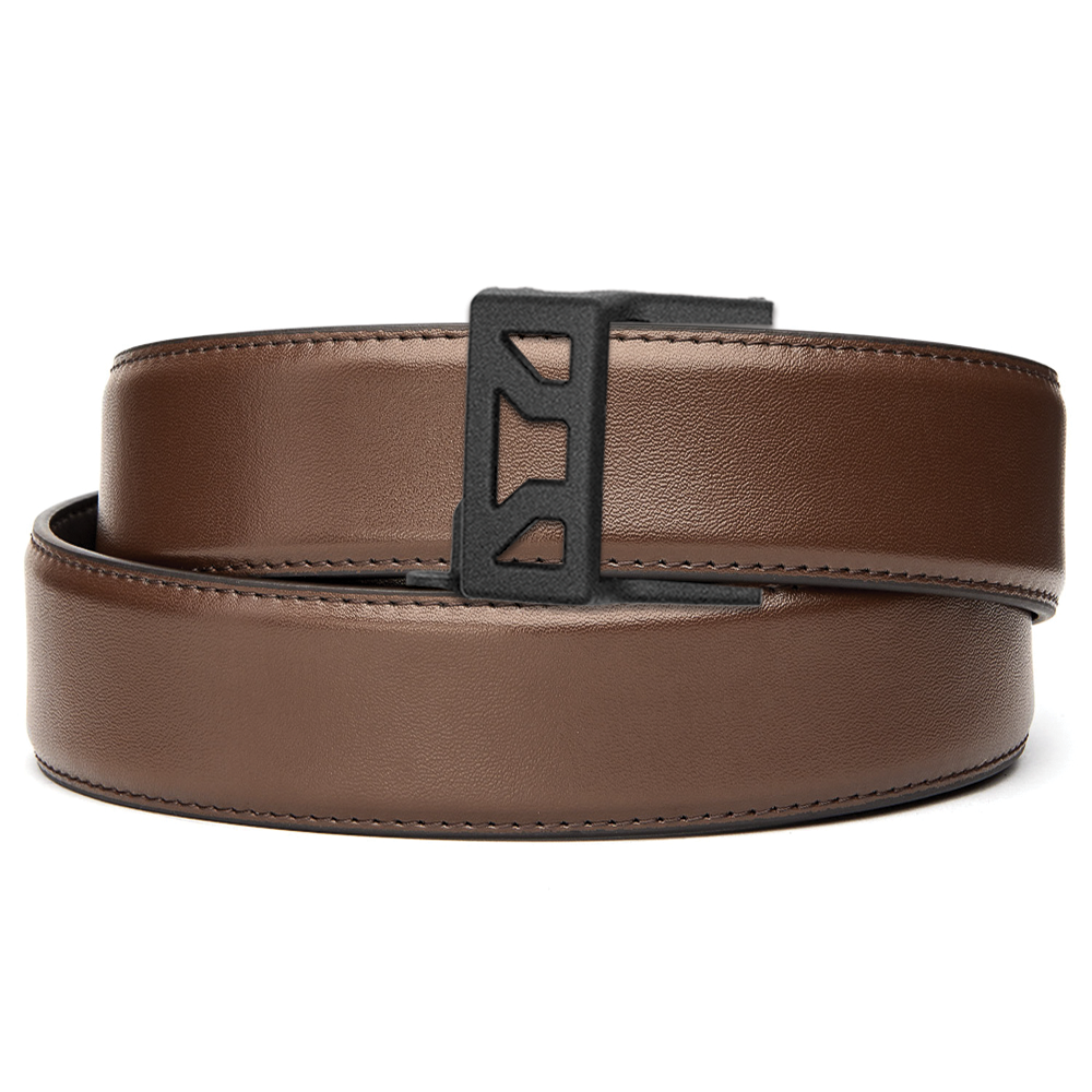 X SERIES BUCKLE  | BROWN LEATHER GUN BELT 1.5