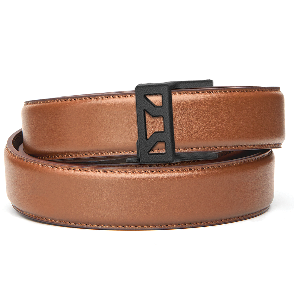 X SERIES BUCKLE  | TAN LEATHER GUN BELT 1.5