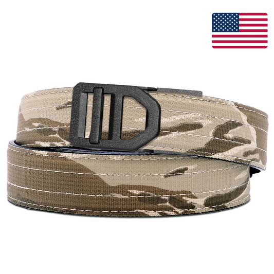 X SERIES BUCKLE | DESERT TIGER STRIPE TACTICAL NYLON GUN BELT 1.5