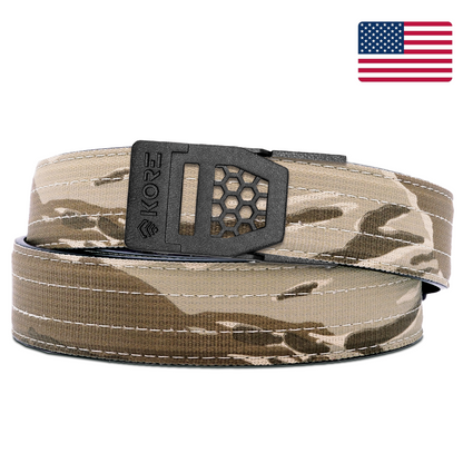 X SERIES BUCKLE | DESERT TIGER STRIPE TACTICAL NYLON GUN BELT 1.5