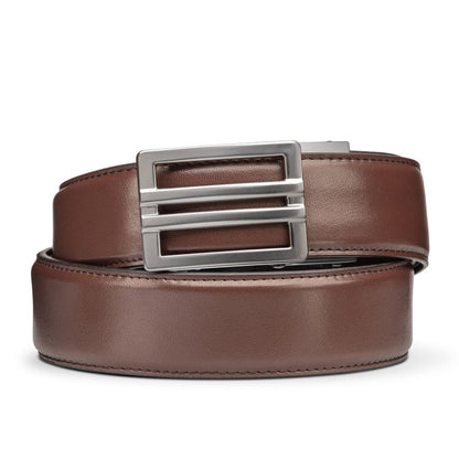 X SERIES BUCKLE  | BROWN LEATHER GUN BELT 1.5