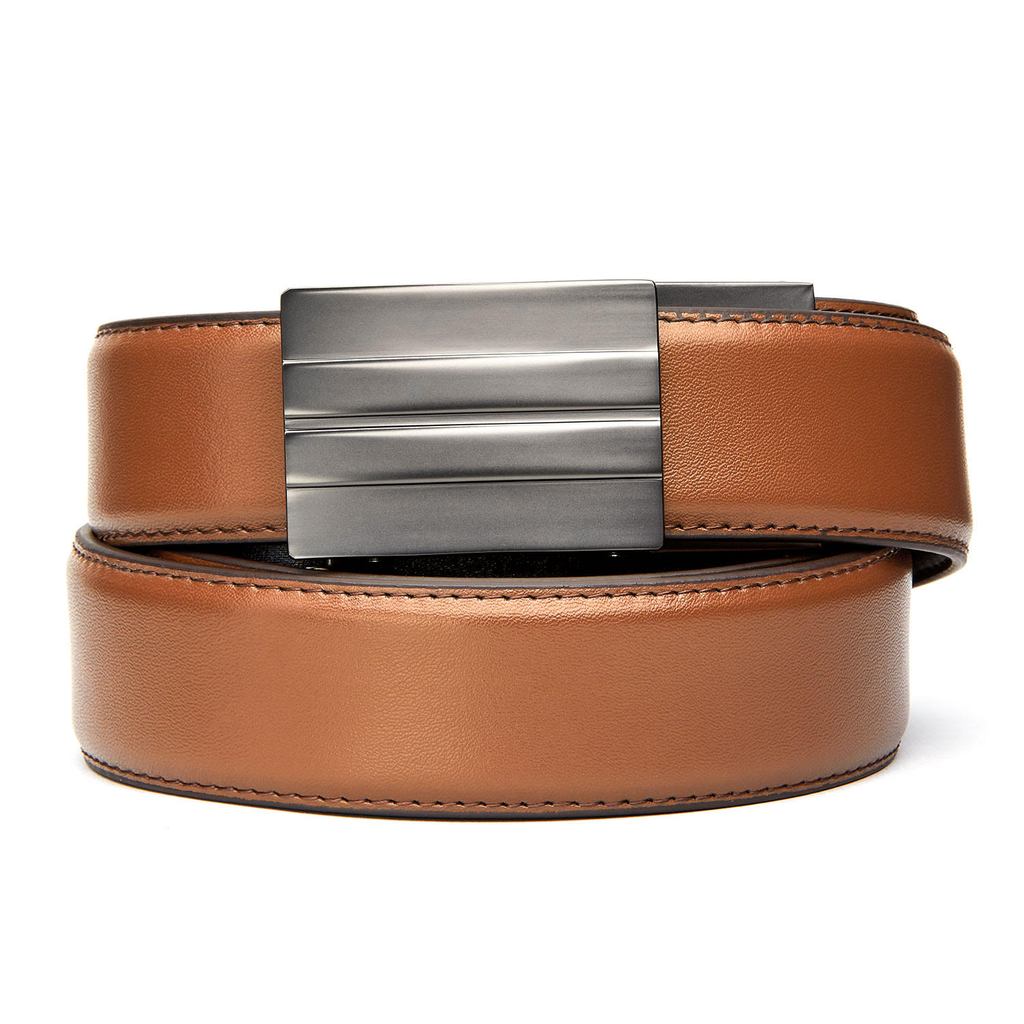 X SERIES BUCKLE  | TAN LEATHER GUN BELT 1.5