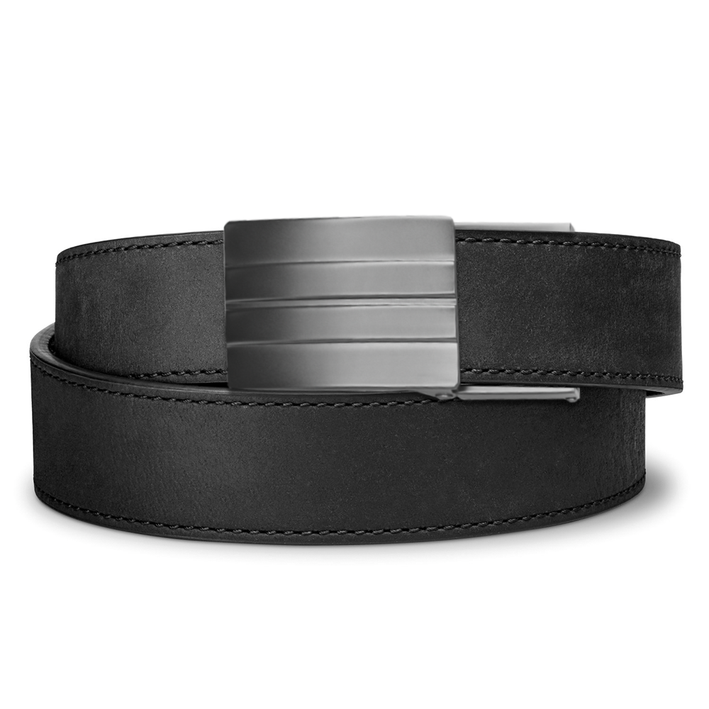 X SERIES BUCKLE  | BLACK BUFFALO LEATHER GUN BELT 1.5