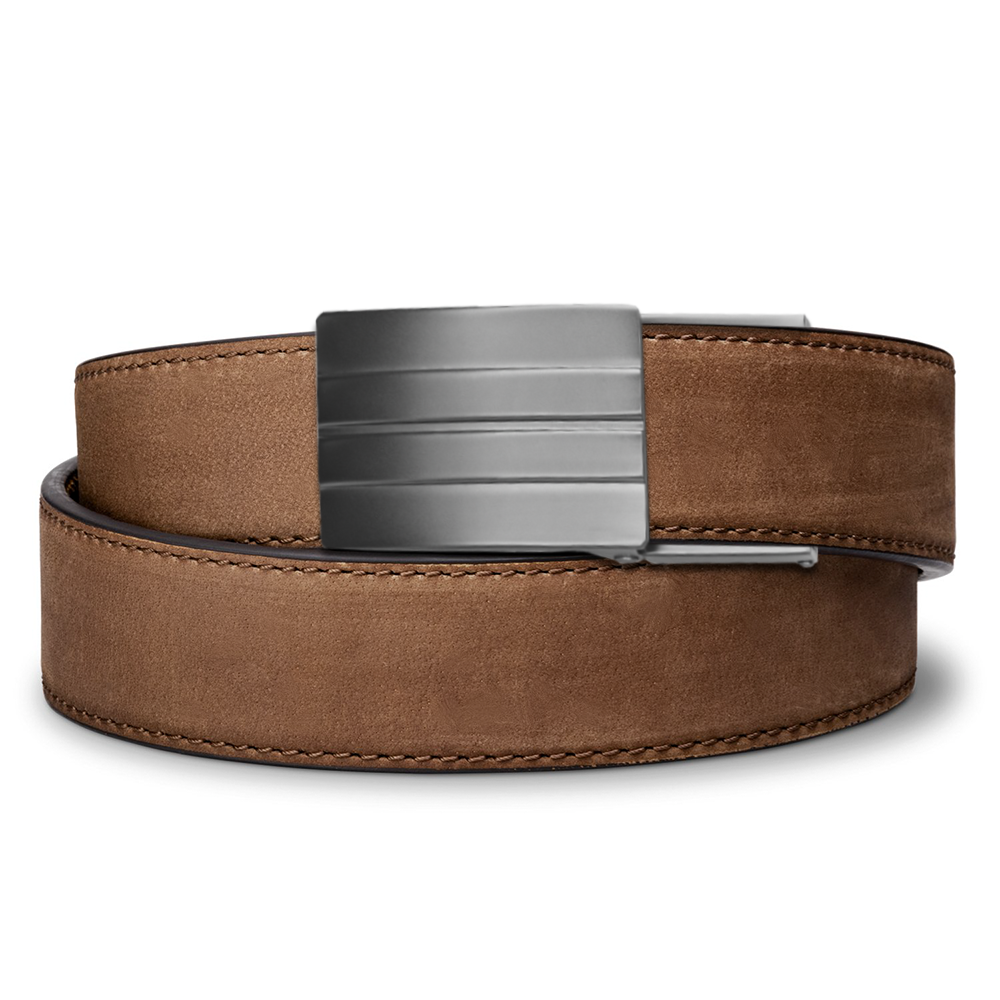 X SERIES BUCKLE  | BROWN BUFFALO LEATHER GUN BELT 1.5