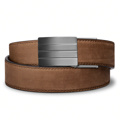 X SERIES BUCKLE  | BROWN BUFFALO LEATHER GUN BELT 1.5