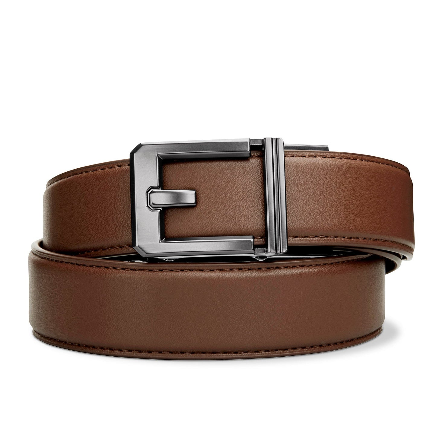 X SERIES BUCKLE  | BROWN LEATHER GUN BELT 1.5