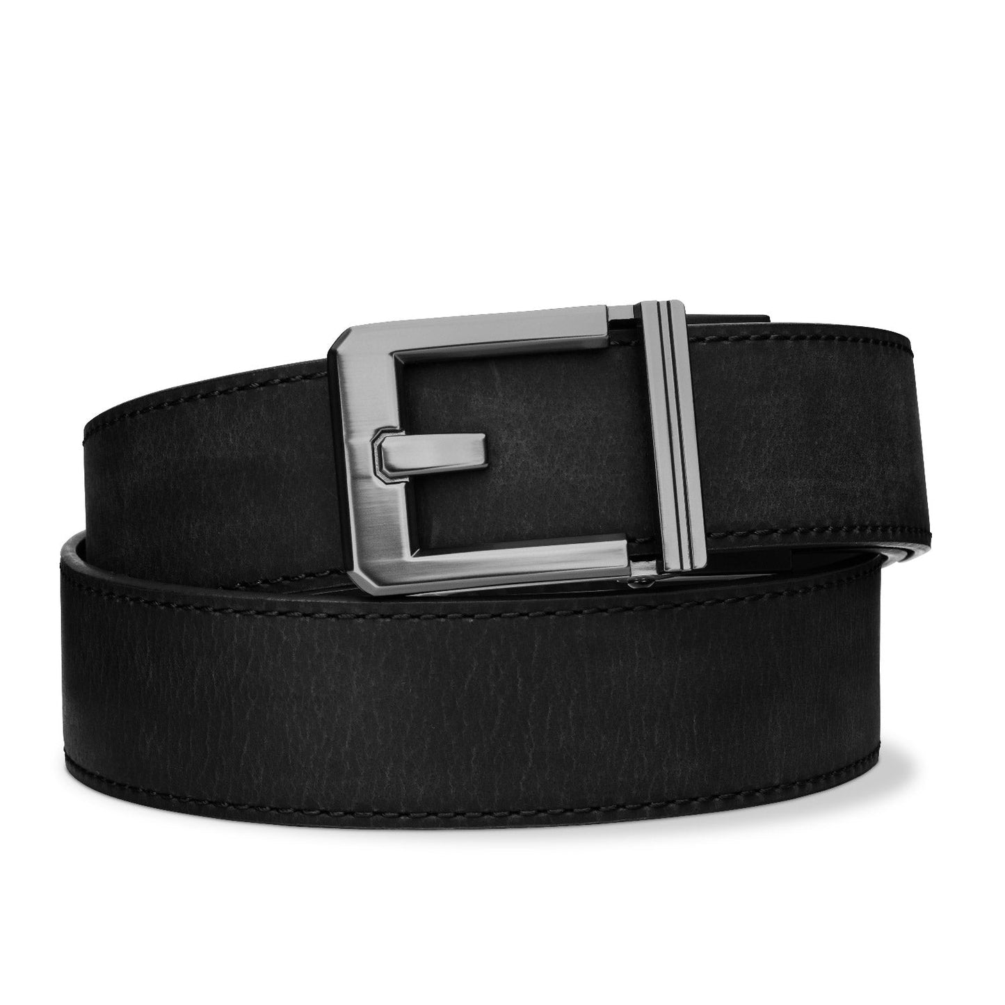 X SERIES BUCKLE  | BLACK BUFFALO LEATHER GUN BELT 1.5