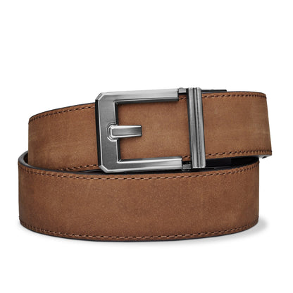 X SERIES BUCKLE  | BROWN BUFFALO LEATHER GUN BELT 1.5