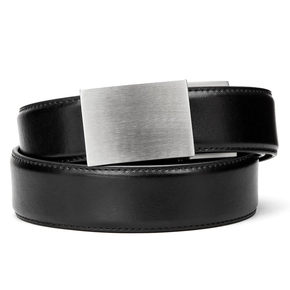 X SERIES BUCKLE  | BLACK LEATHER GUN BELT 1.5