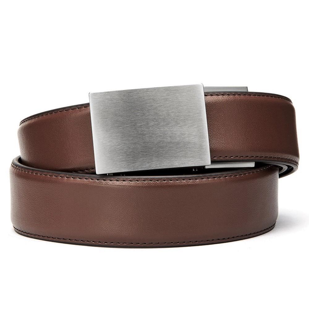 X SERIES BUCKLE  | BROWN LEATHER GUN BELT 1.5