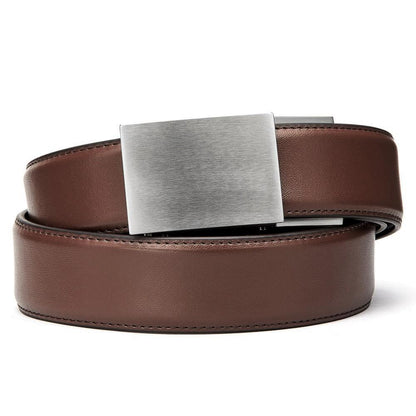 X SERIES BUCKLE  | BROWN LEATHER GUN BELT 1.5