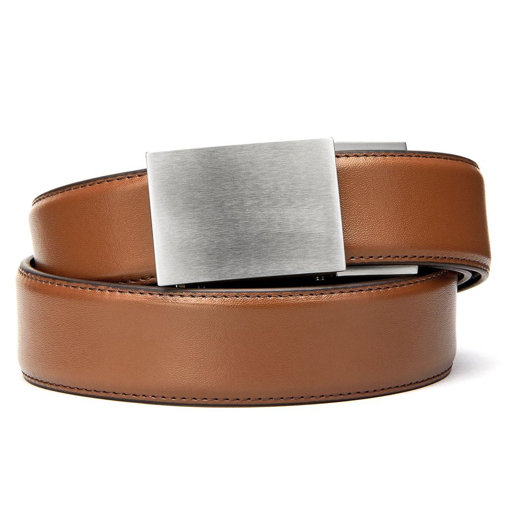 X SERIES BUCKLE  | TAN LEATHER GUN BELT 1.5