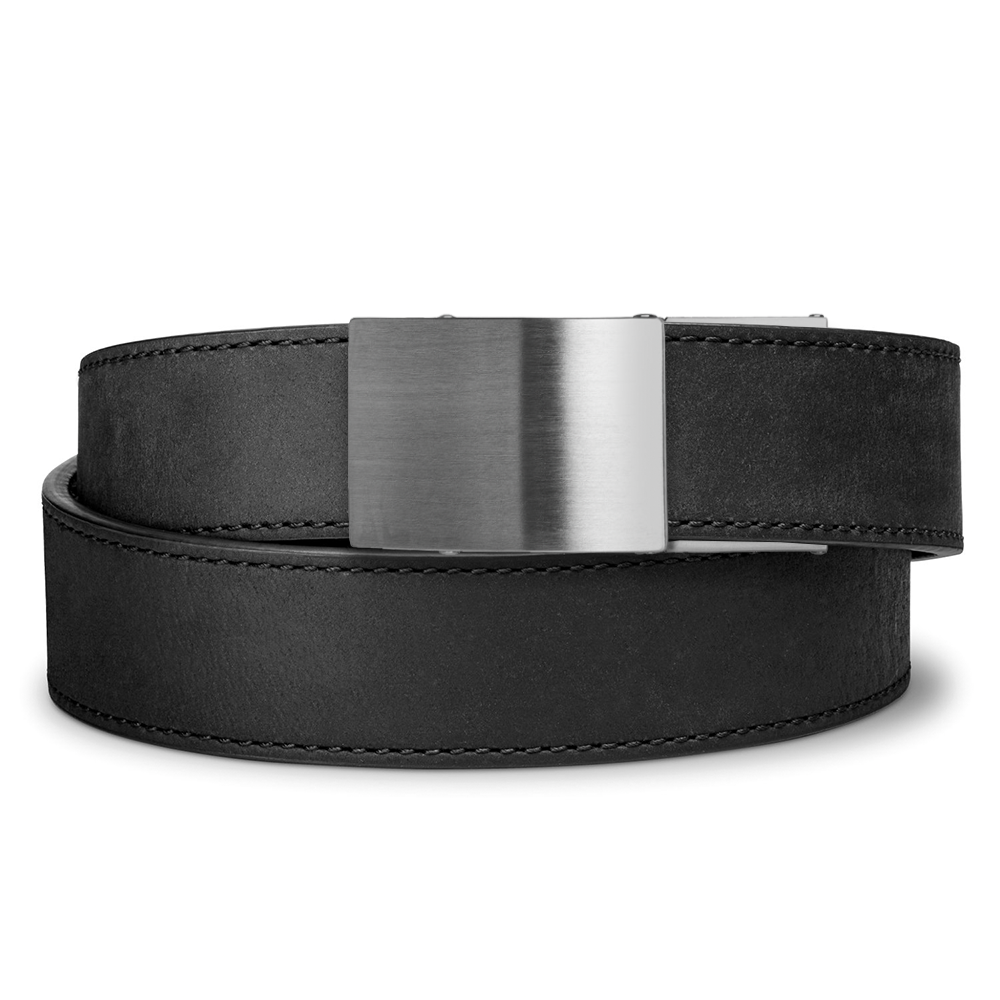 X SERIES BUCKLE  | BLACK BUFFALO LEATHER GUN BELT 1.5