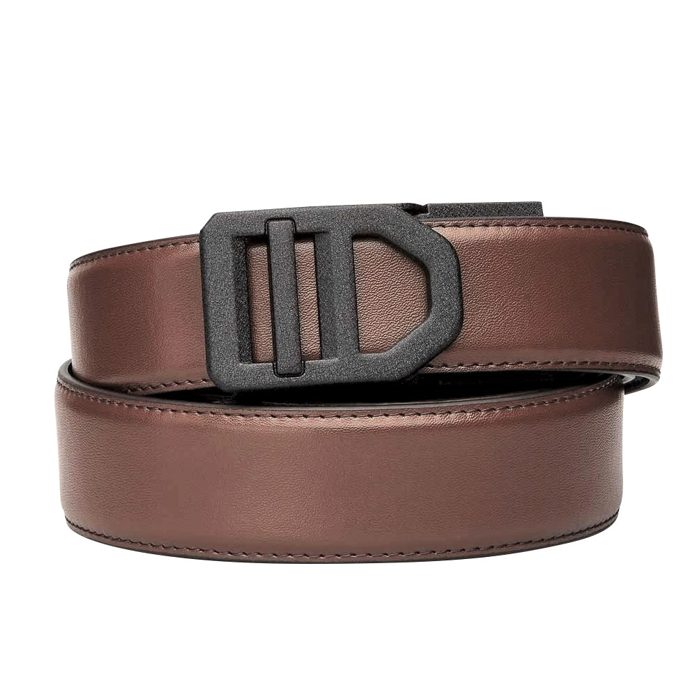 X SERIES BUCKLE  | BROWN LEATHER GUN BELT 1.5