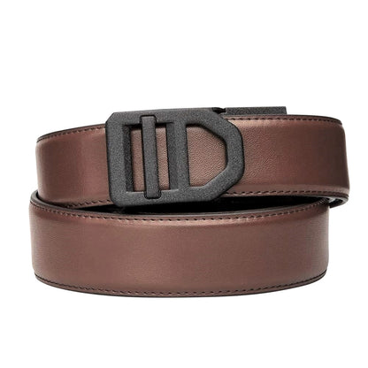 X SERIES BUCKLE  | BROWN LEATHER GUN BELT 1.5