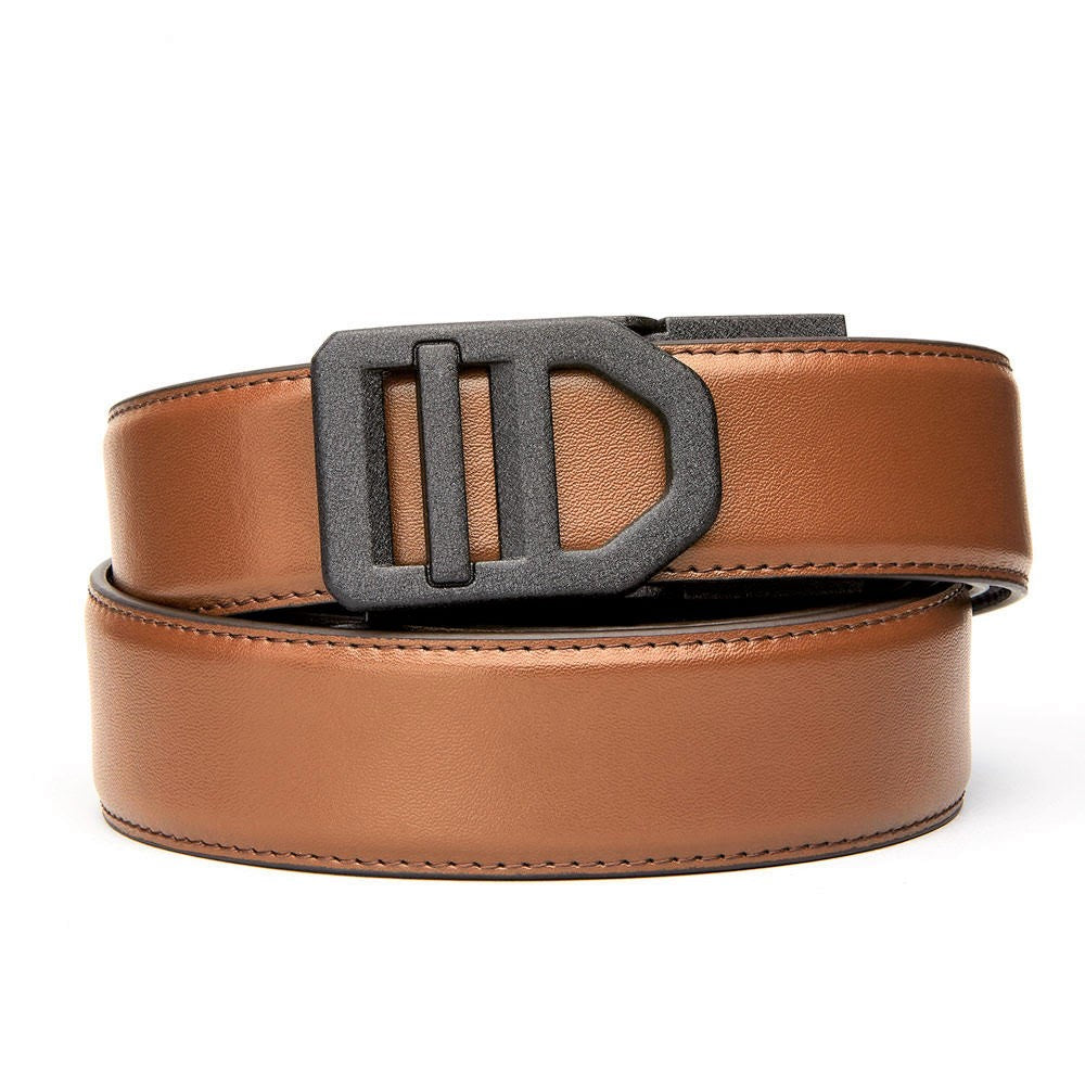 X SERIES BUCKLE  | TAN LEATHER GUN BELT 1.5