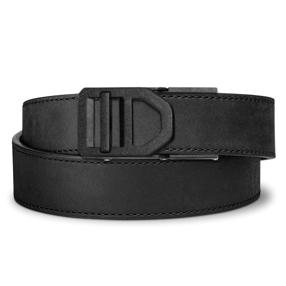 X SERIES BUCKLE  | BLACK BUFFALO LEATHER GUN BELT 1.5