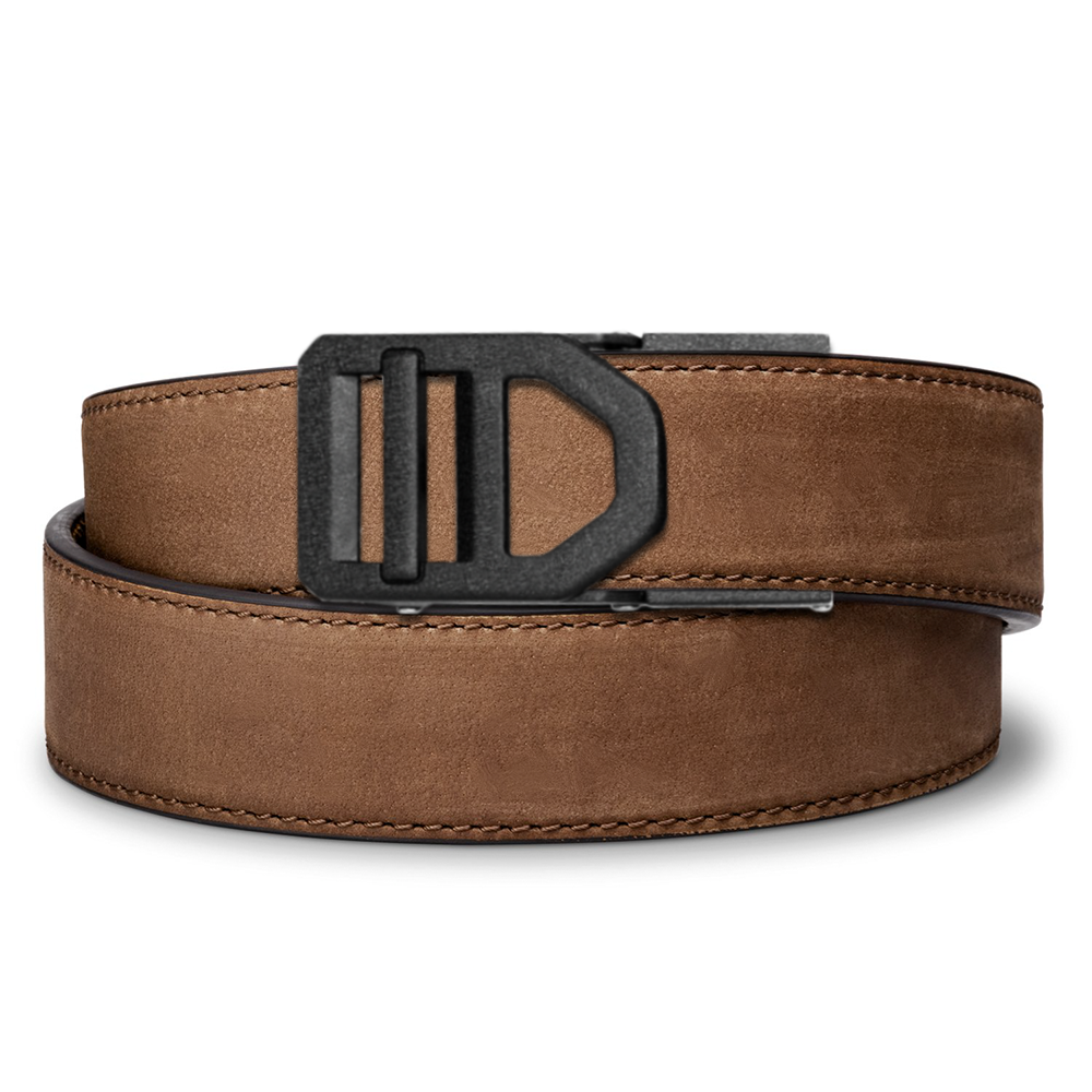X SERIES BUCKLE  | BROWN BUFFALO LEATHER GUN BELT 1.5