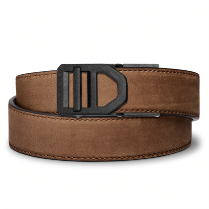 X SERIES BUCKLE  | BROWN BUFFALO LEATHER GUN BELT 1.5