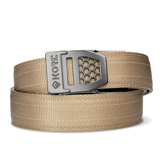 X SERIES BUCKLE  | TAN 499 TACTICAL NYLON GUN BELT 1.5