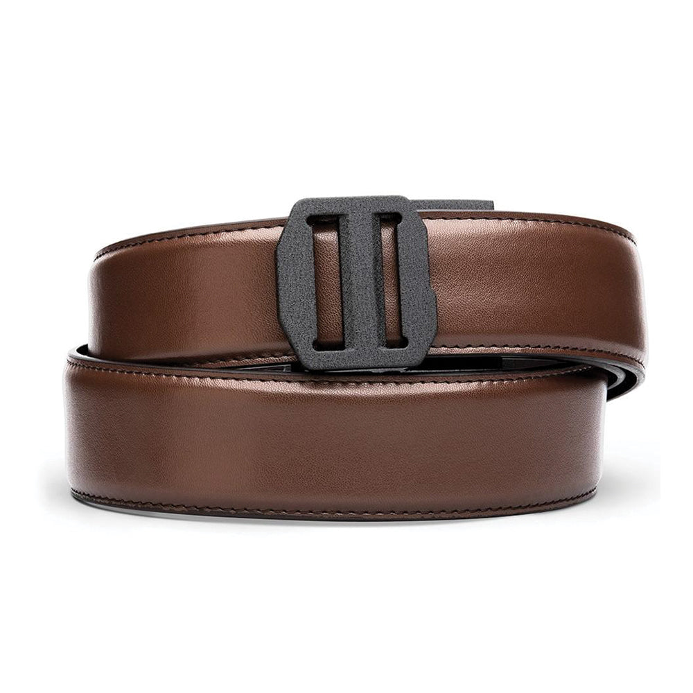 X SERIES BUCKLE  | BROWN LEATHER GUN BELT 1.5