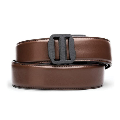 X SERIES BUCKLE  | BROWN LEATHER GUN BELT 1.5