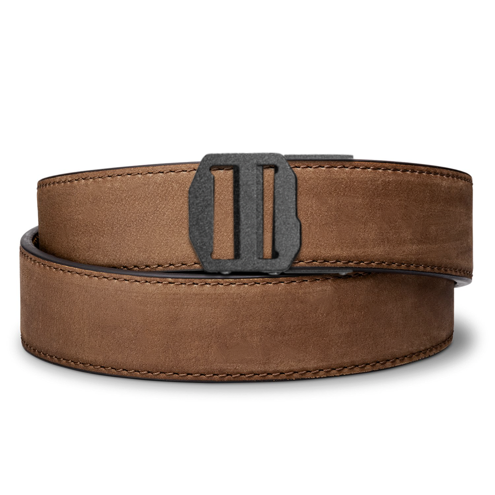 X SERIES BUCKLE  | BROWN BUFFALO LEATHER GUN BELT 1.5