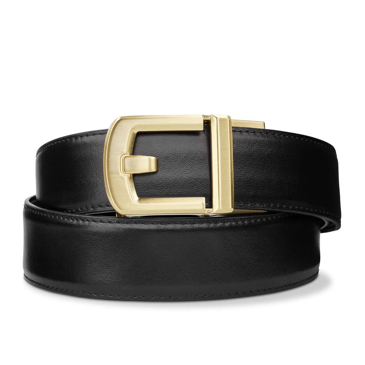 X SERIES BUCKLE  | BLACK LEATHER GUN BELT 1.5