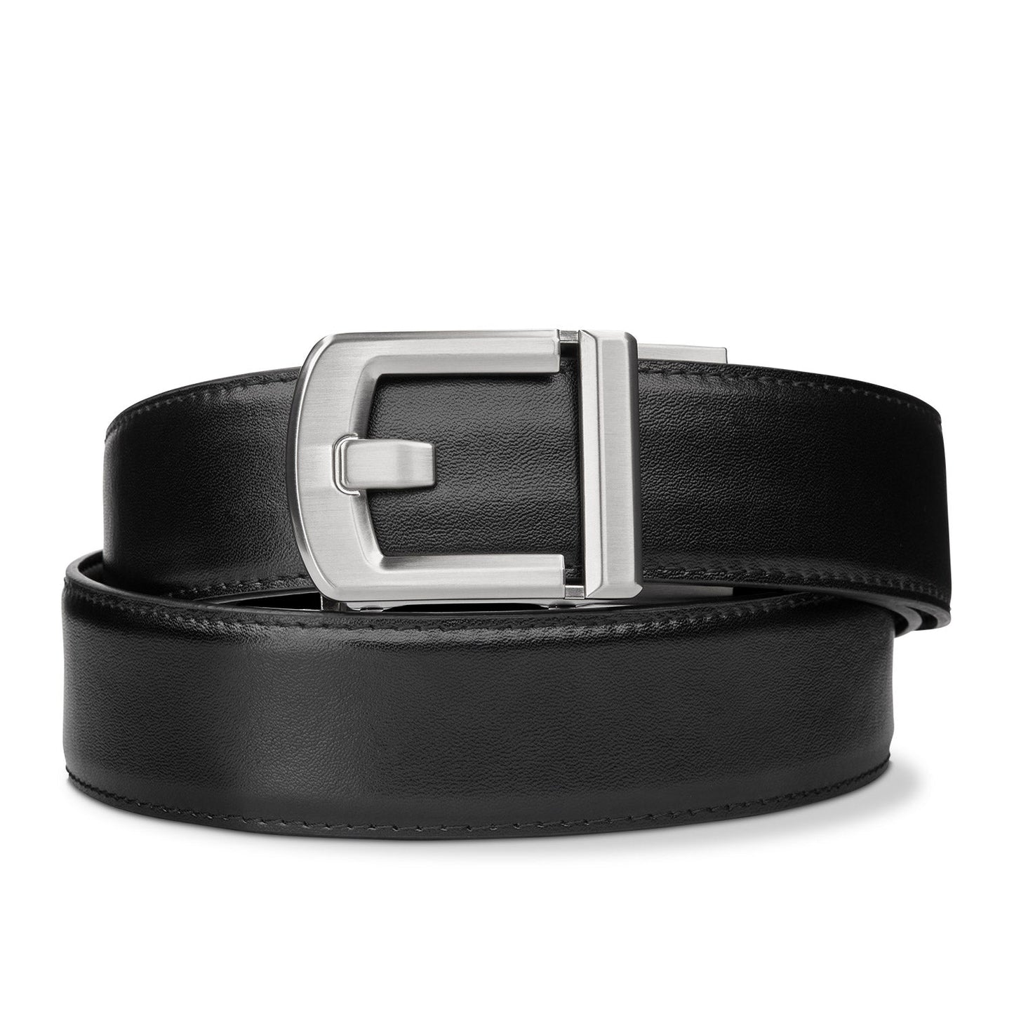 X SERIES BUCKLE  | BLACK LEATHER GUN BELT 1.5
