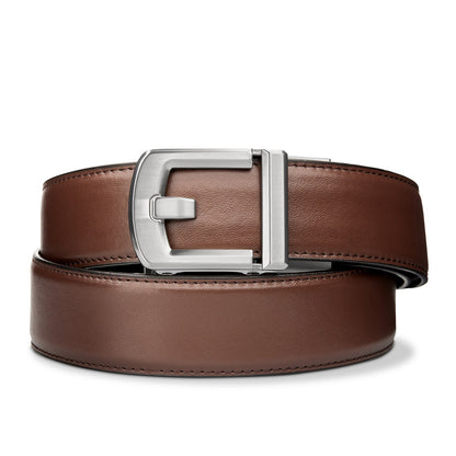 X SERIES BUCKLE  | BROWN LEATHER GUN BELT 1.5