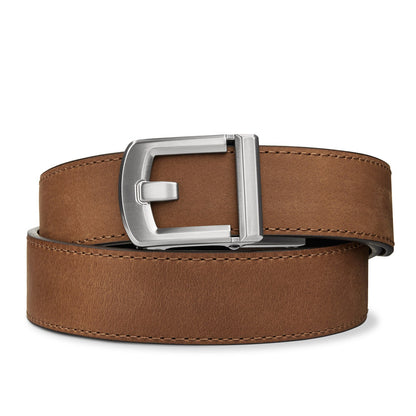 X SERIES BUCKLE  | BROWN BUFFALO LEATHER GUN BELT 1.5
